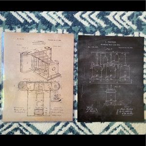 Vintage Patent Prints Beer Brewing and Camera